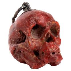 Pendant Memento Mori Red Corallum Rubrum  Italy 18th Century