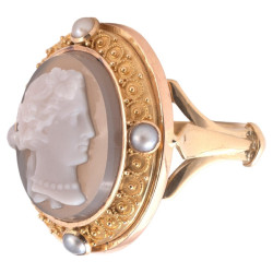 19th Century Agate Cameo Of...