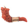 Corallum Rubrum Horn With Bacchus Southern Italy 19th Century