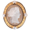 19th Century Agate Cameo Of A Lady Ring