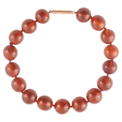 Amber Round Large Bead...