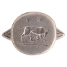 Roman Silver Signet Men's Ring With The She-Wolf Of Rome