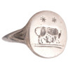 Roman Silver Signet Men's Ring With The She-Wolf Of Rome