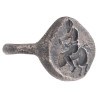 Roman Silver Signet Men's Ring With Erotic Scene