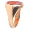 Neoclassical Ring Set with a Carnelian Intaglio of Galba