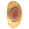 A Roman Hollow High Karat Gold Intaglio Ring Circa 3rd Century A.D.