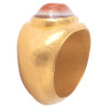 A Roman Hollow High Karat Gold Intaglio Ring Circa 3rd Century A.D.