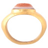 A Roman Hollow High Karat Gold Intaglio Ring Circa 3rd Century A.D.