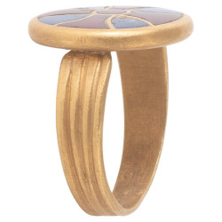 A Merovingian High Karat Gold Ring 6Th/ 7Th Century
