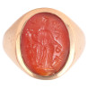 Ancient Roman Gold Ring with Carnelian Intaglio of Fortuna 1st – 3rd Century AD
