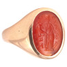 Ancient Roman Gold Ring with Carnelian Intaglio of Fortuna 1st – 3rd Century AD