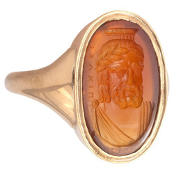 Intaglio Ring on Carnelian...